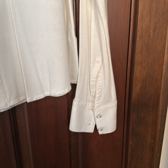 White House Black Market White Button Down Blouse - Picture 6 of 10